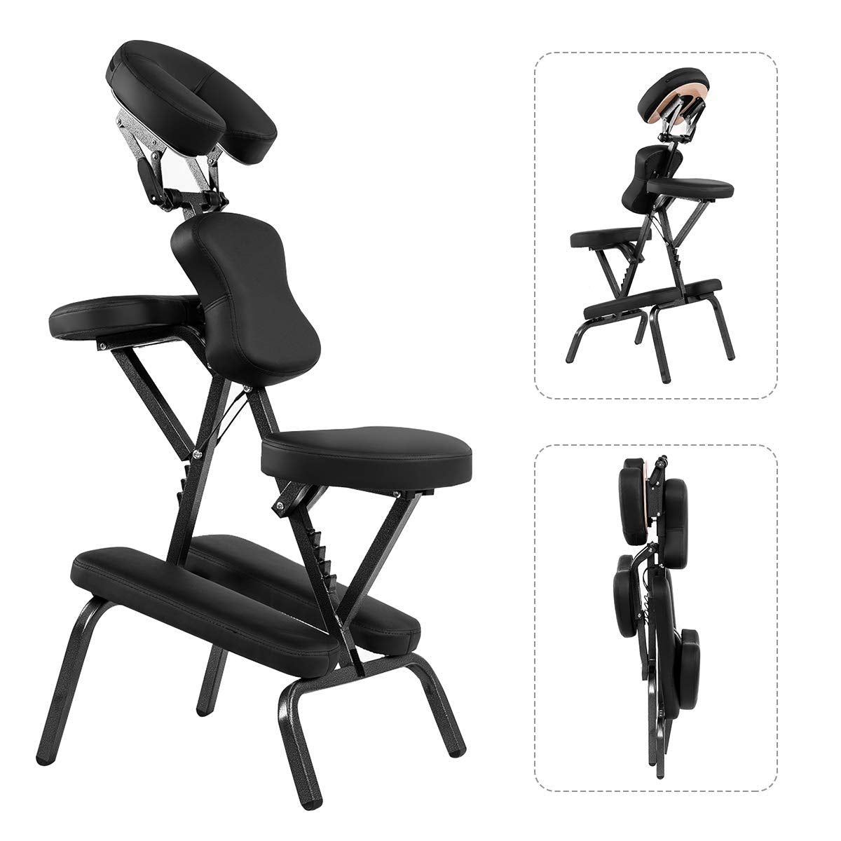 PU leather Portable Massage Chair with Carrying Bag