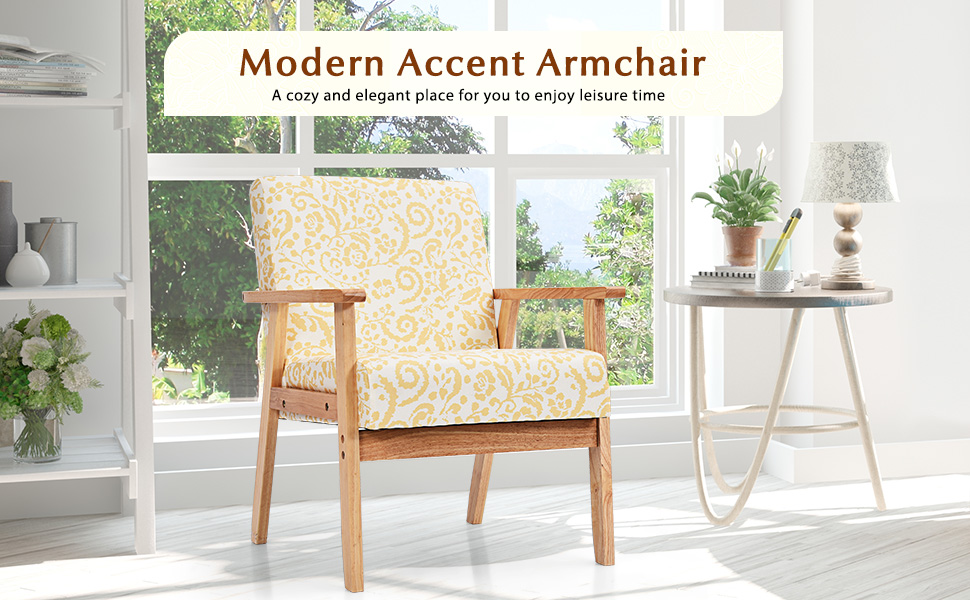 mid century accent chair