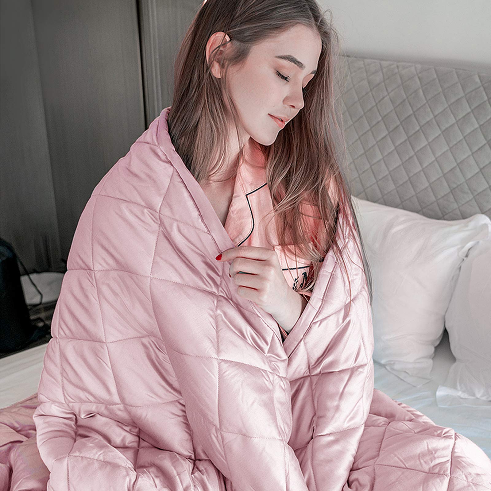 Weighted Blanket with Duvet Covers, Hot and Cold Duvet Cover Set