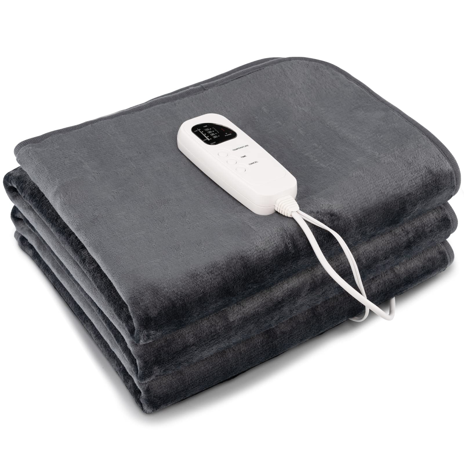 Electric Heated Mattress Pad - 71&rdquo; x 30&rdquo; Bed Warmer w/ 5 Heating Levels, 8H Timer, Overheat Protection, Machine Washable Heating Pad