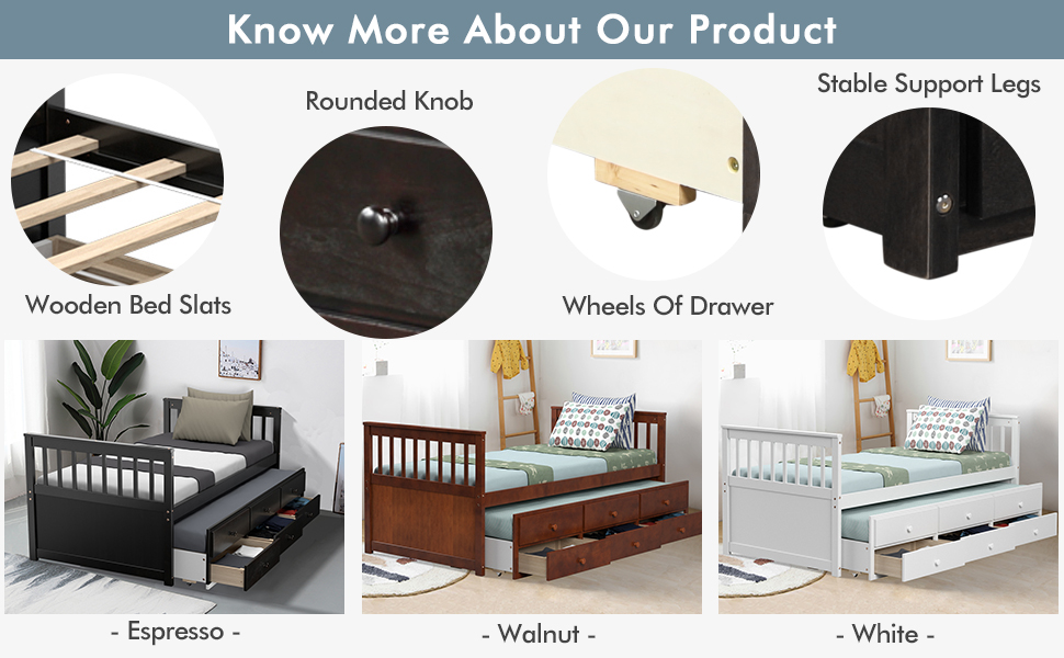 Wooden Platform Bed