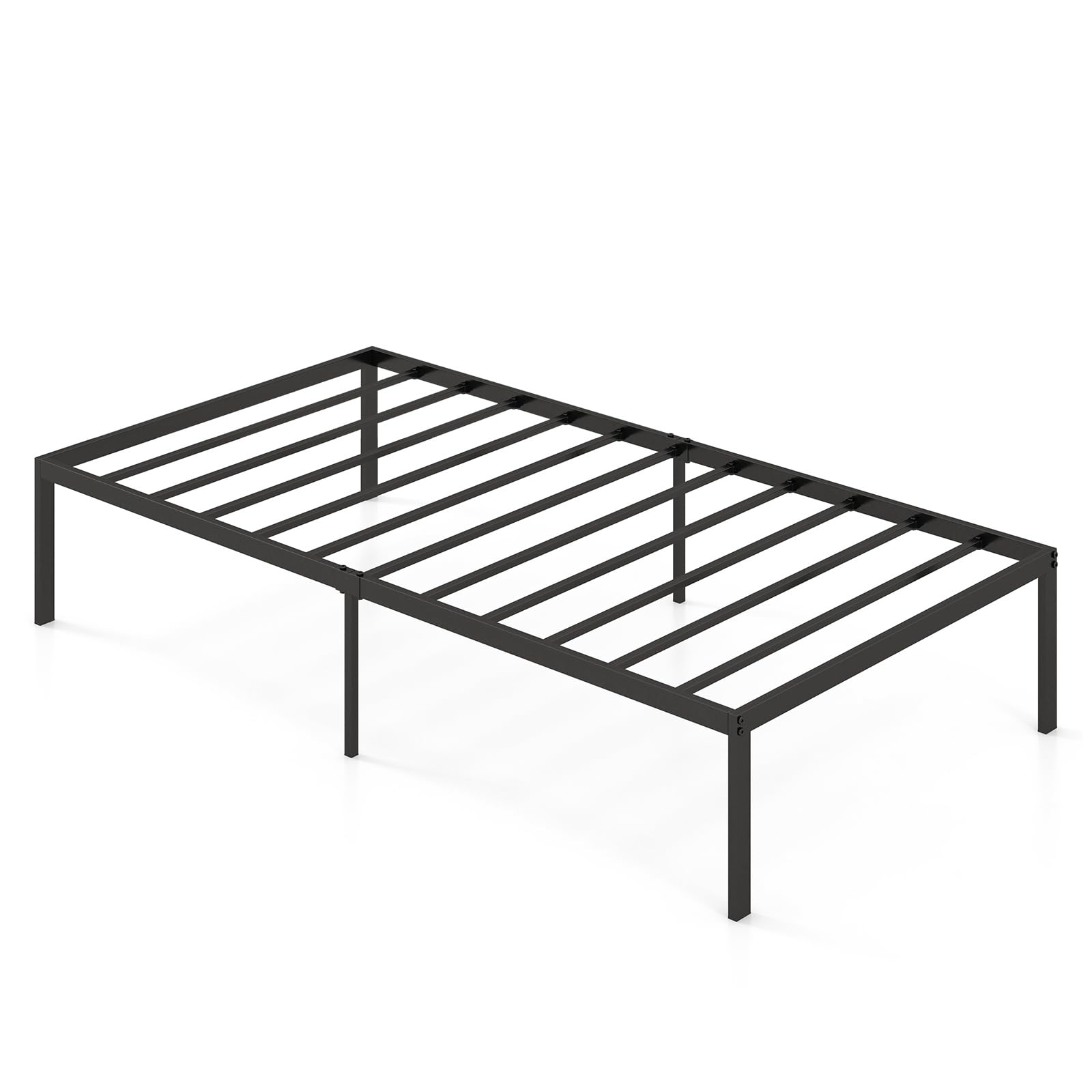 14-Inch Twin Size Metal Platform Bed Frame, Heavy-Duty Metal Bed Base