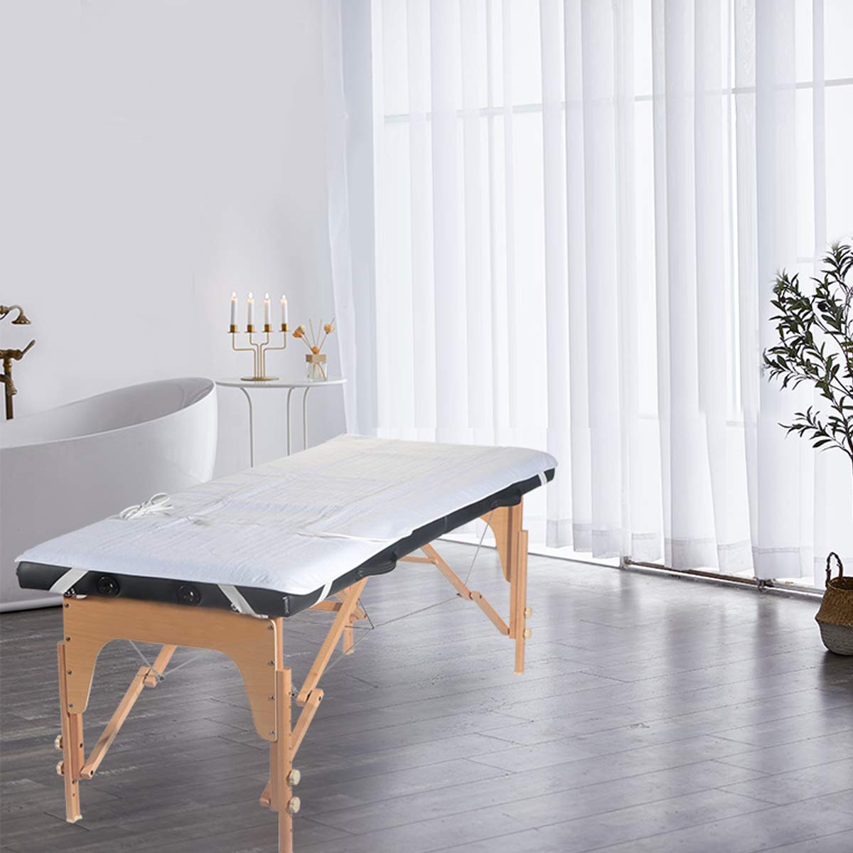 Electric Massage Table Warmer with 5 Heat Settings, Digital Timer and Overheat Protection