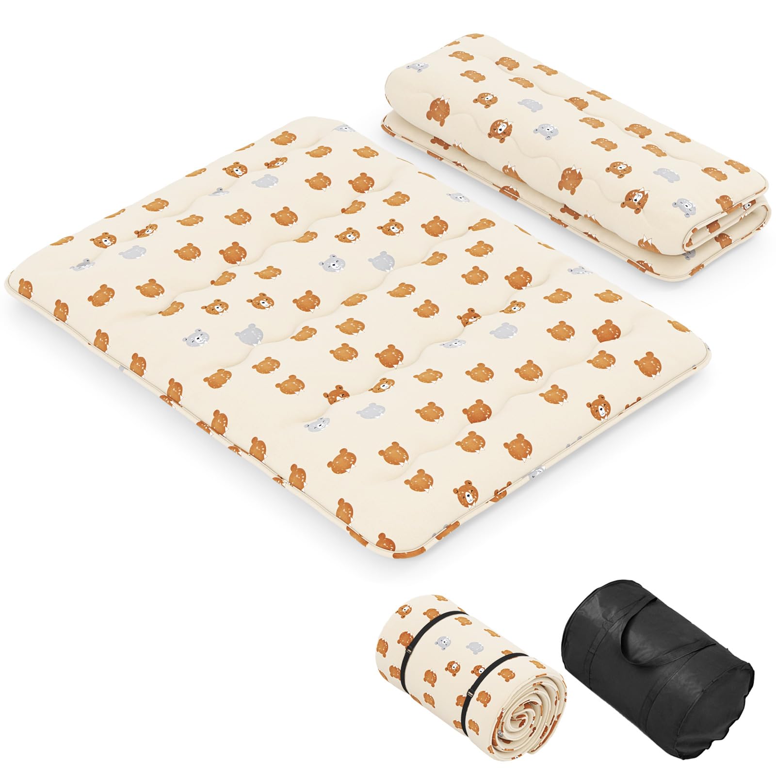 Japanese Floor Mattress 4 Inch Roll up Futon Mattress