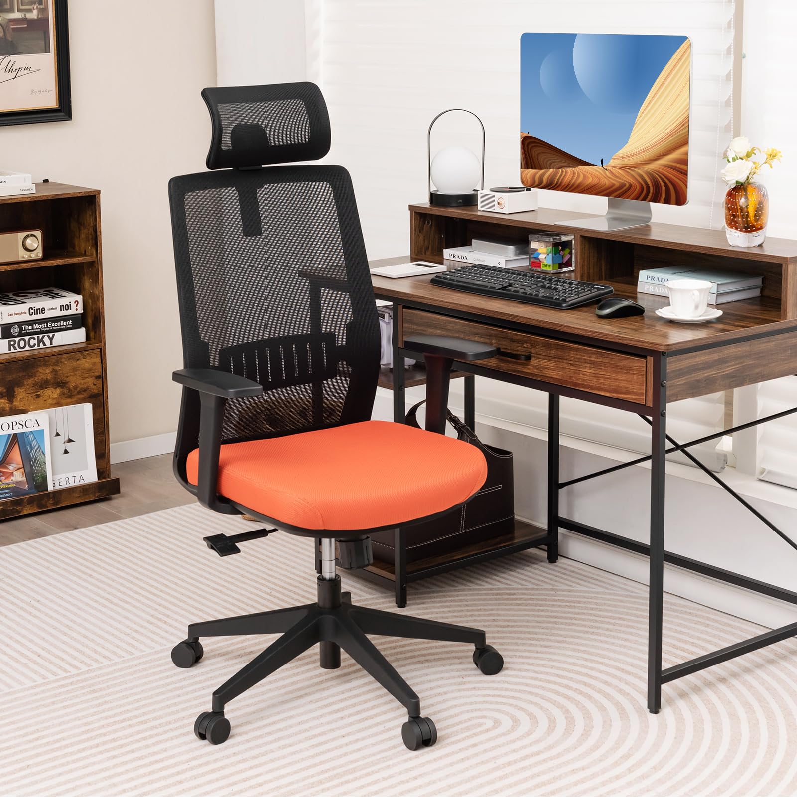 Ergonomic Mesh Office Chair with Adjustable Lumbar and 3D Headrest
