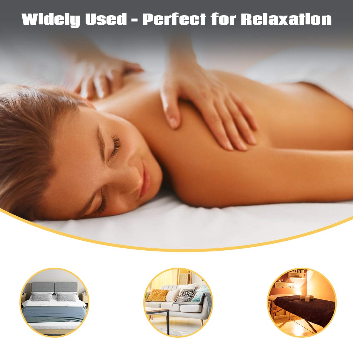 Massage Table Warmer, Heated Mattress Pad with 5 Heat Settings, 12 Ft Cord and Overheat Protection