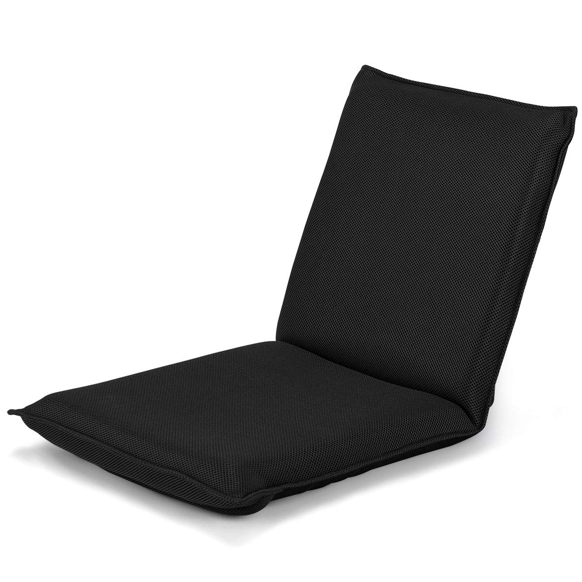 Adjustable Mesh Floor Sofa Chair, 6-Position Multi-Angle Padded Floor Chair for Gaming Reading Meditation