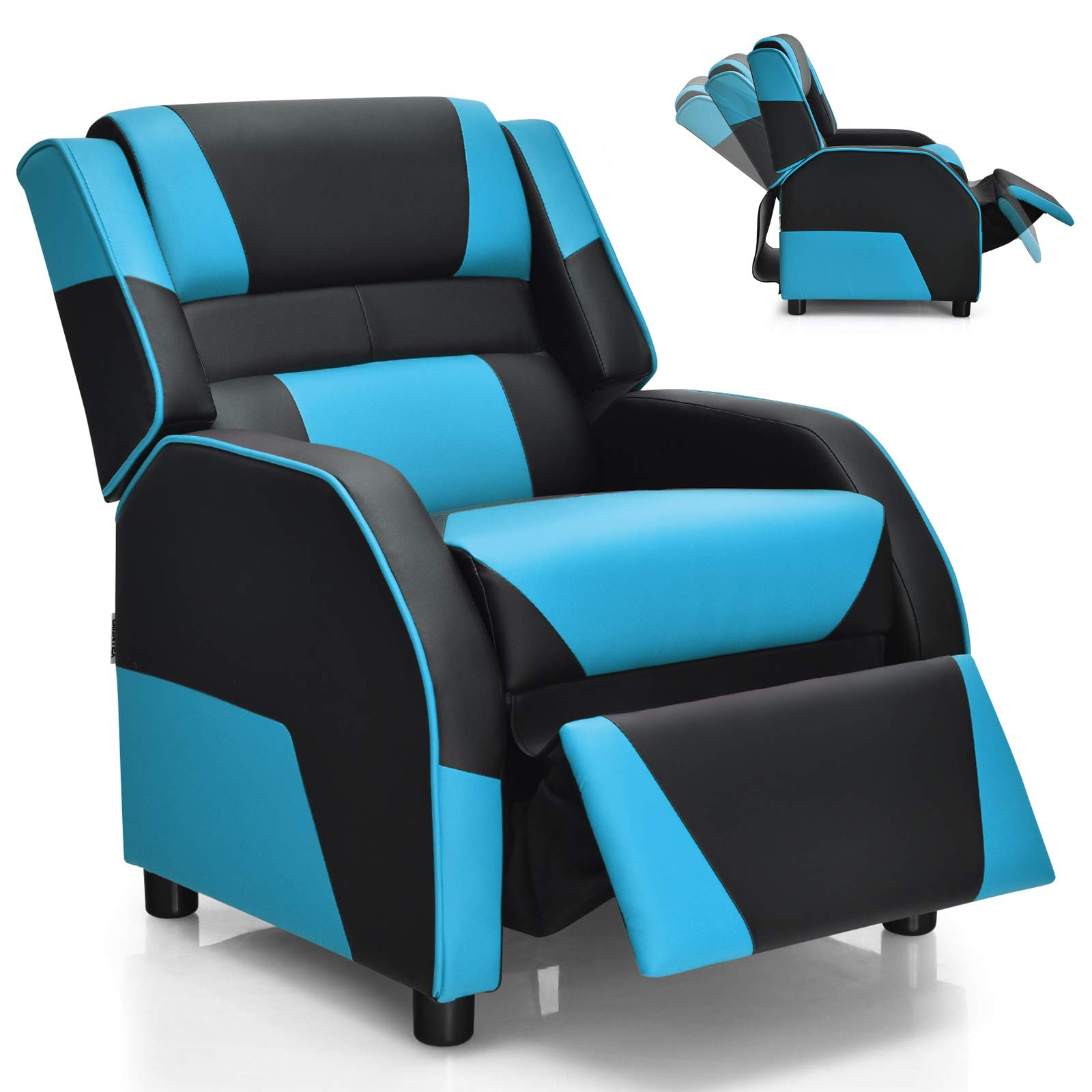 Adjustable Kids Gaming Recliner Chair with Footrest, Headrest & Lumbar Support