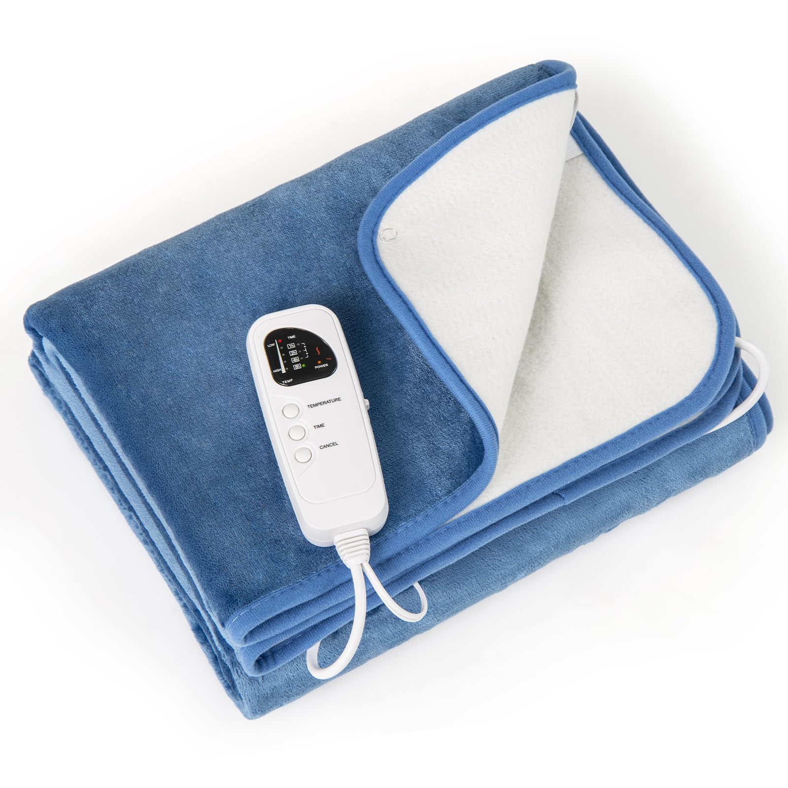 Electric Heated Mattress Pad - 71&rdquo; x 30&rdquo; Bed Warmer w/ 5 Heating Levels, 8H Timer, Overheat Protection, Machine Washable Heating Pad