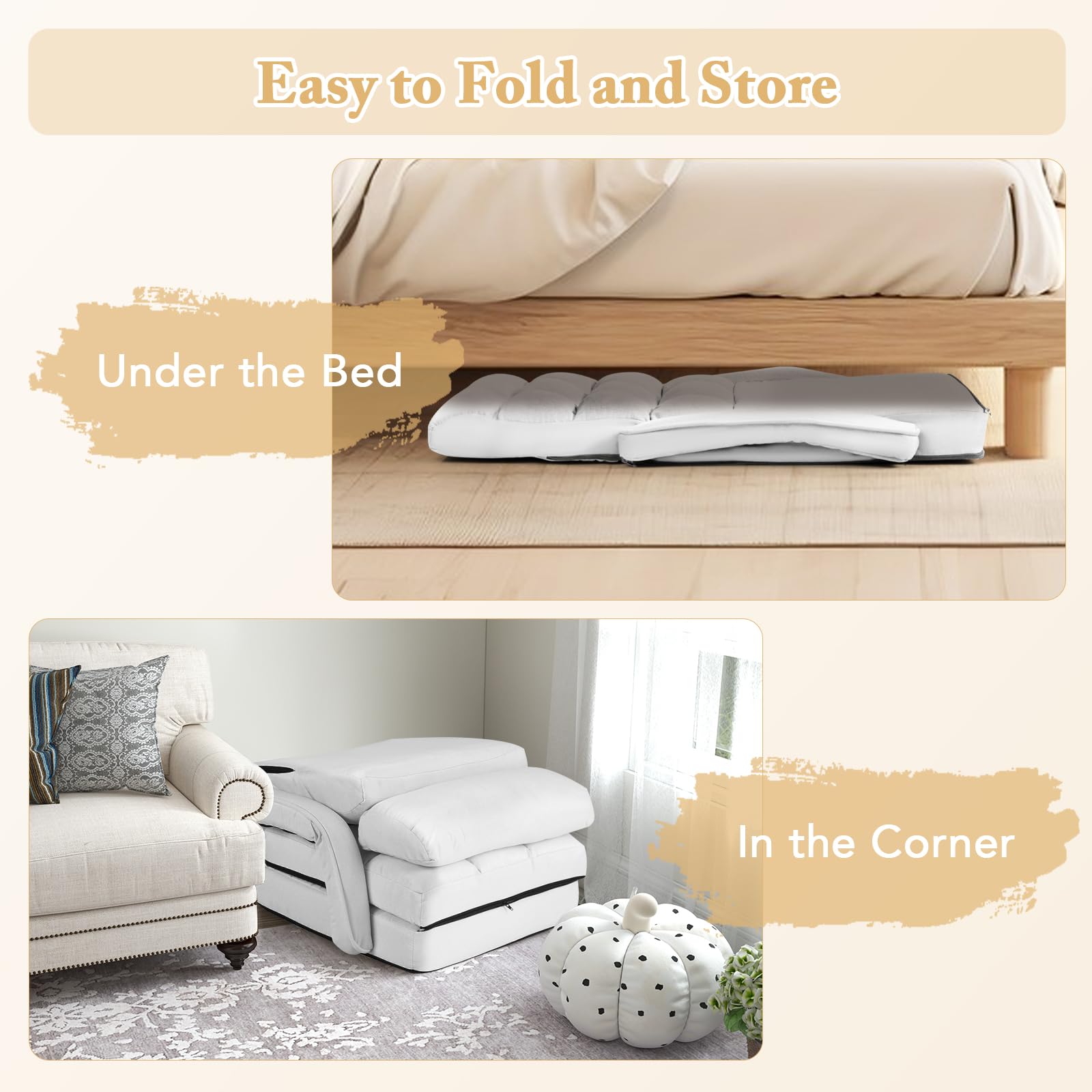 Foldable Floor Lazy Sofa Chair
