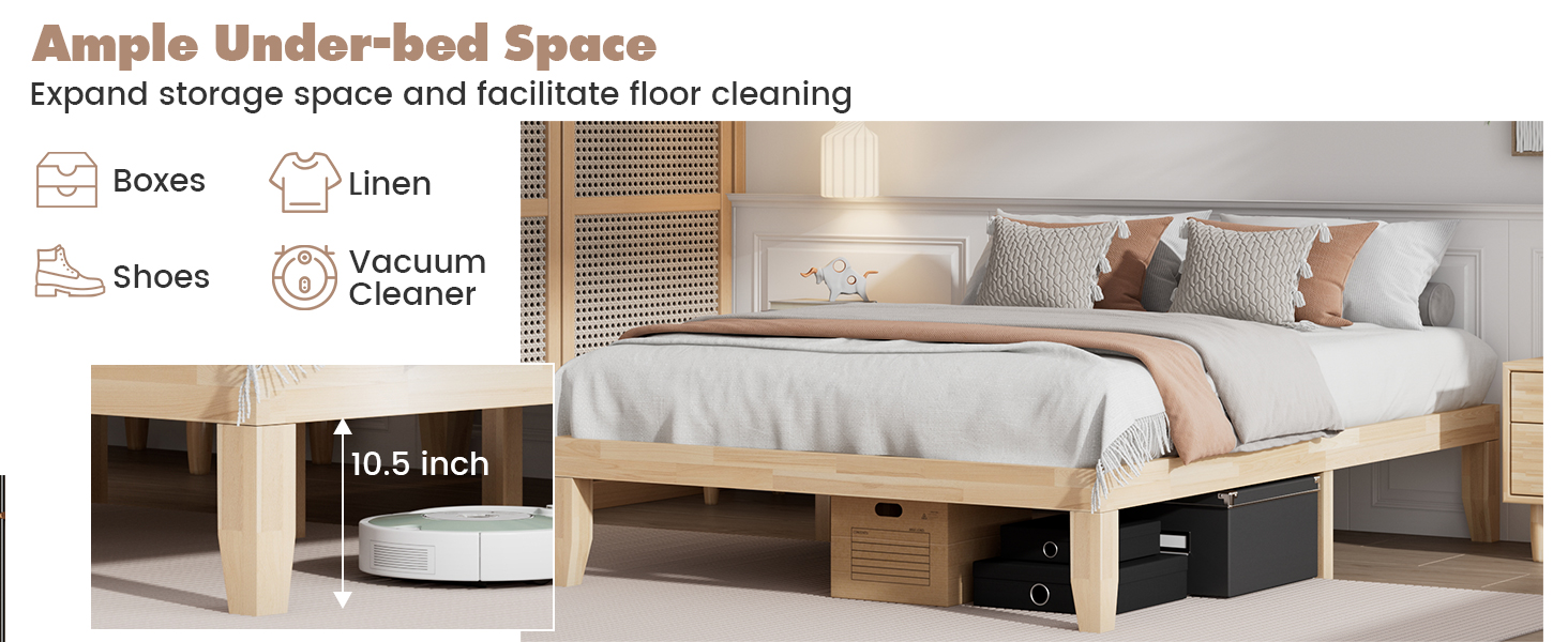 wood bed frame