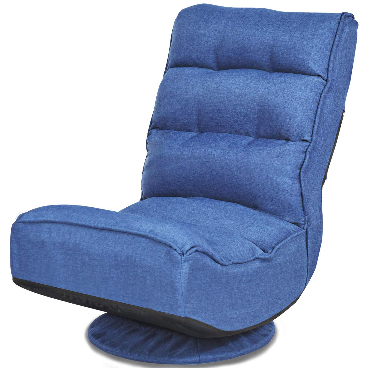 360 Degree Swivel Gaming Chair, 6 Position Adjustable Folding Floor Chair
