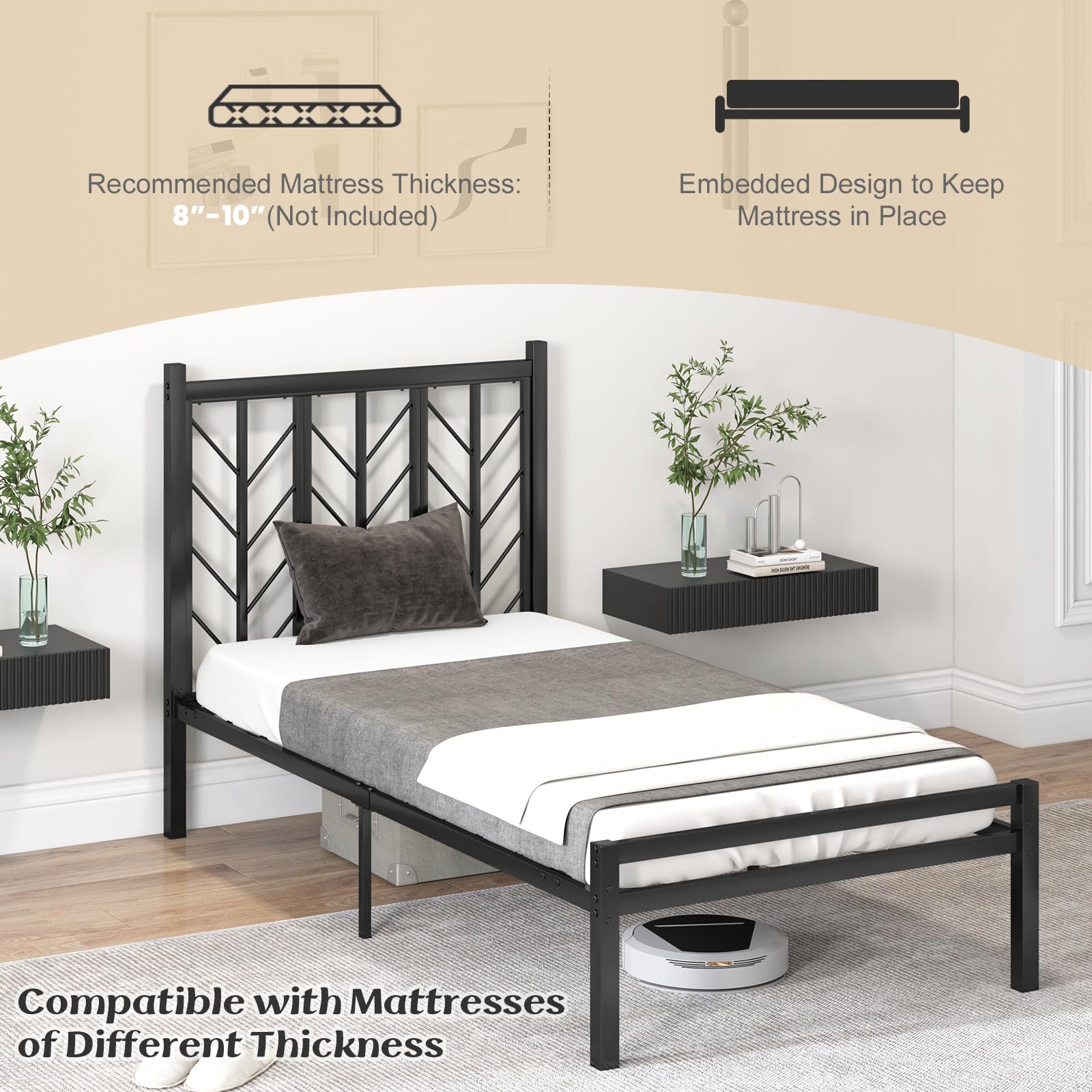 Metal Platform Bed Frame