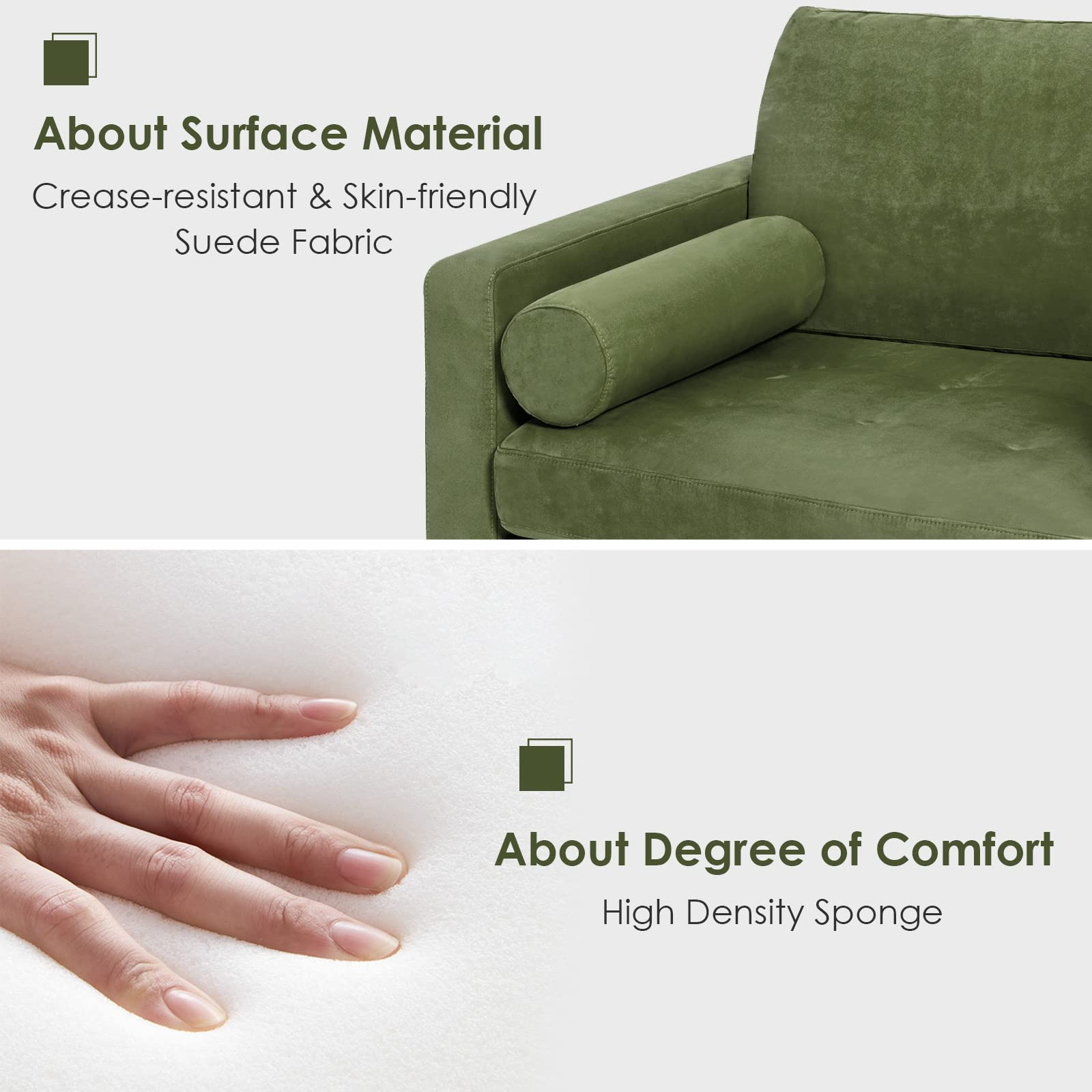 Heavy Duty Sleeper Sofa Couch for Living Room