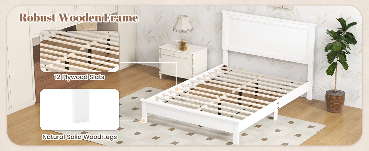 queen platform bed frame