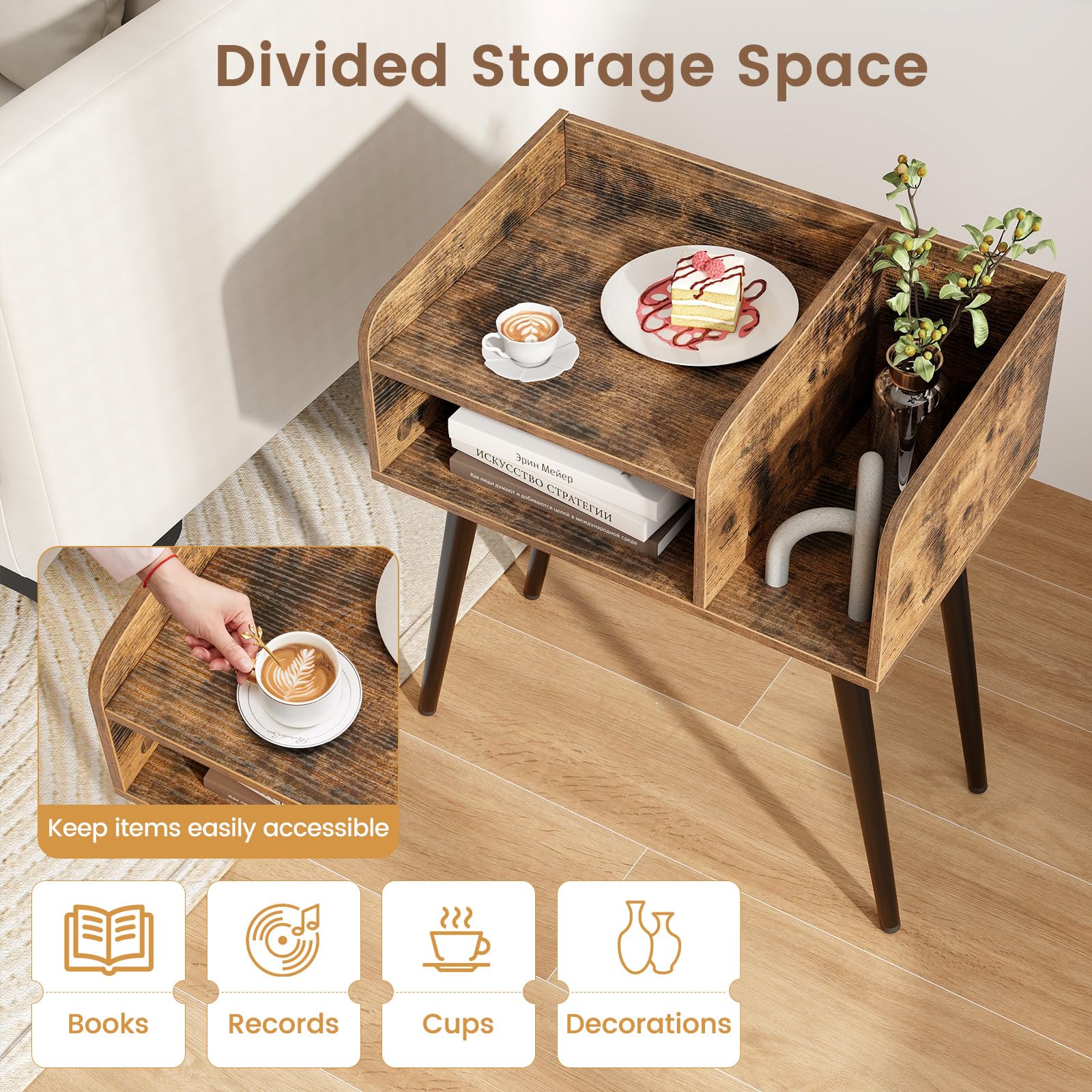 Nightstand with Open Shelves（1/2）