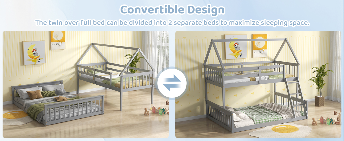wood bunk bed