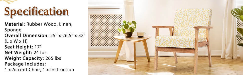 mid centruy accent chair