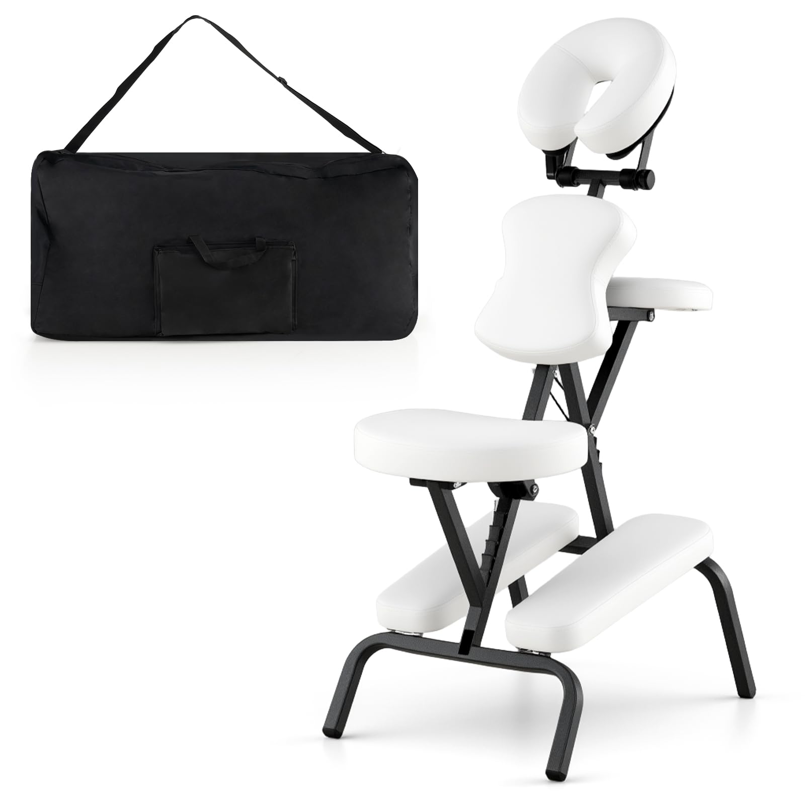 Portable Light Weight Massage Chair, Travel Massage Tattoo Spa Chair w/Carrying Bag