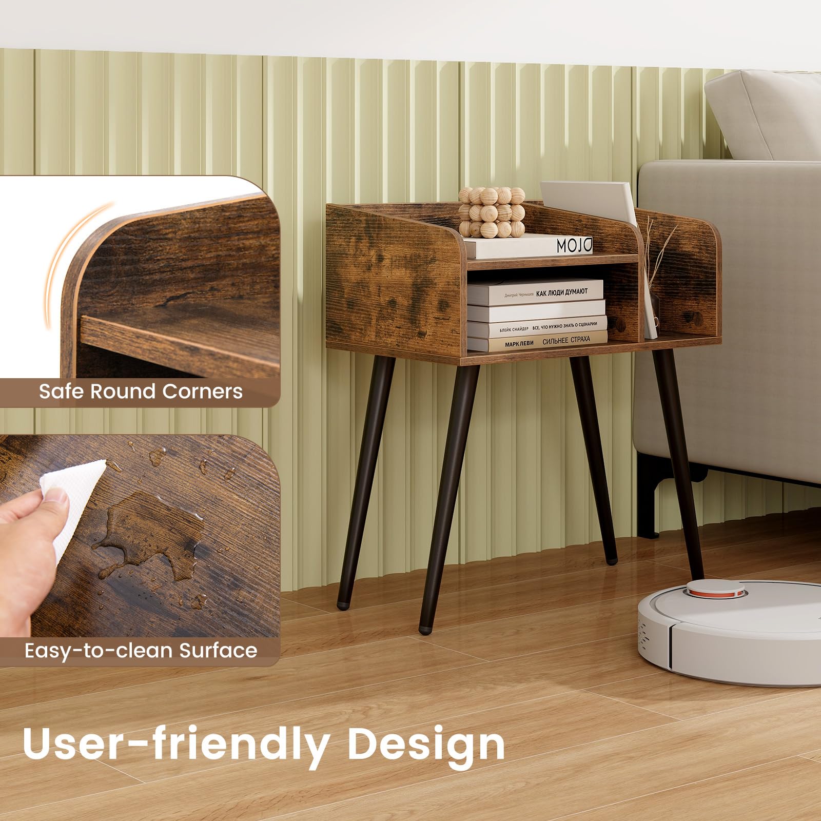 Nightstand with Open Shelves（1/2）
