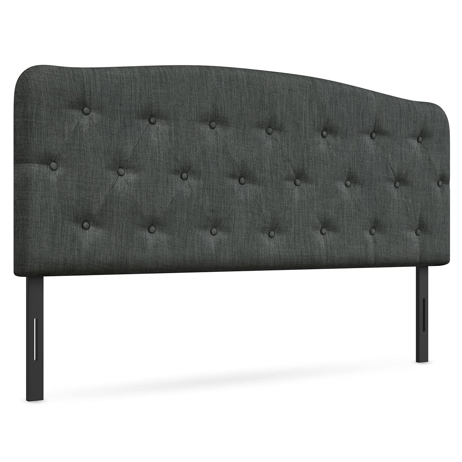 Upholstered Headboard, Adjustable Height from 38" to 53" Platform, Full Size