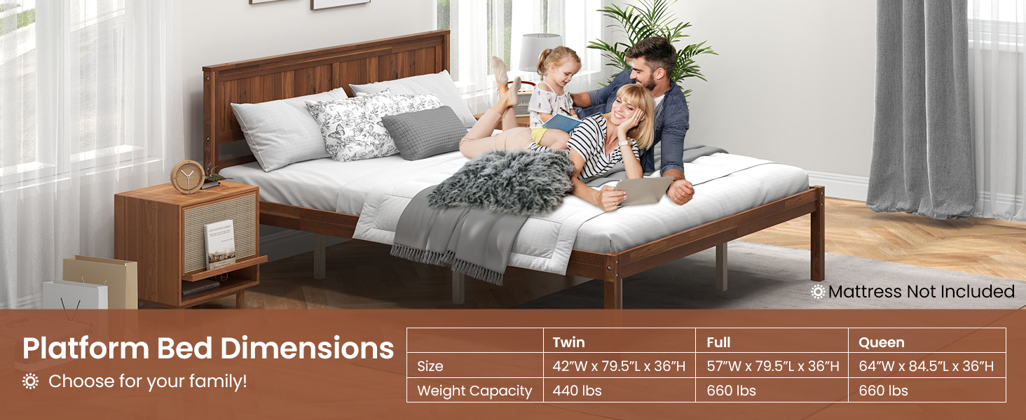 wood bed frame