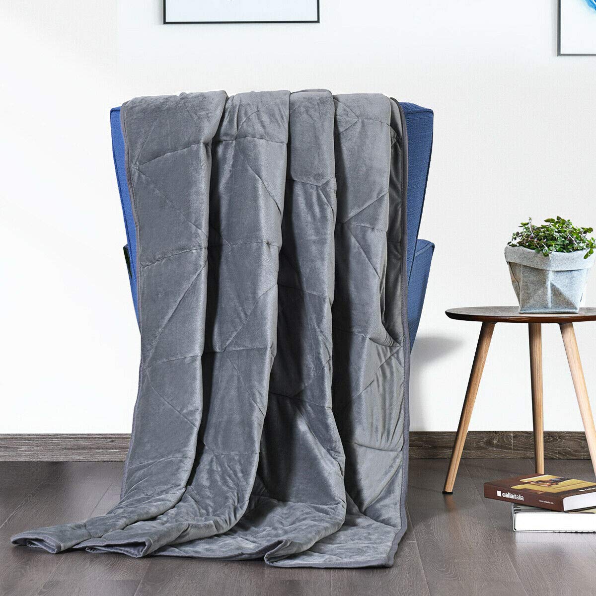 Premium Weighted Blanket 17lbs |60"x80"| Queen Size, for Kids Adults