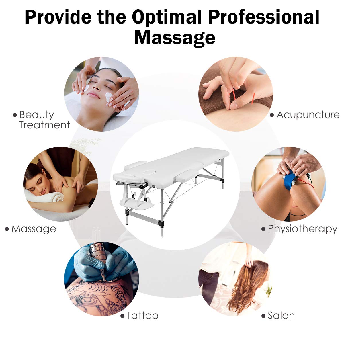 84" Massage Table with Carry Case