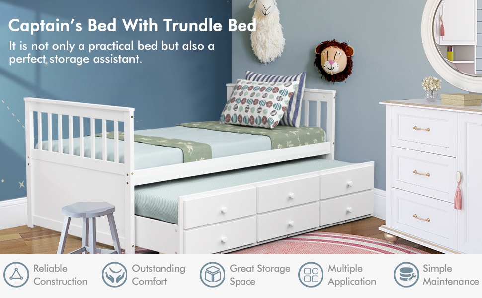 Wood Storage Daybed