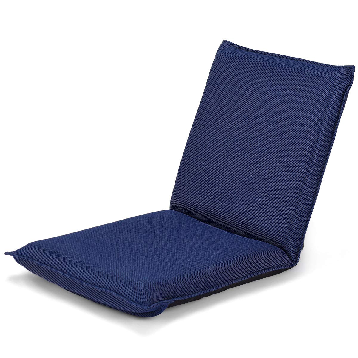 Adjustable Mesh Floor Sofa Chair, 6-Position Multi-Angle Padded Floor Chair for Gaming Reading Meditation