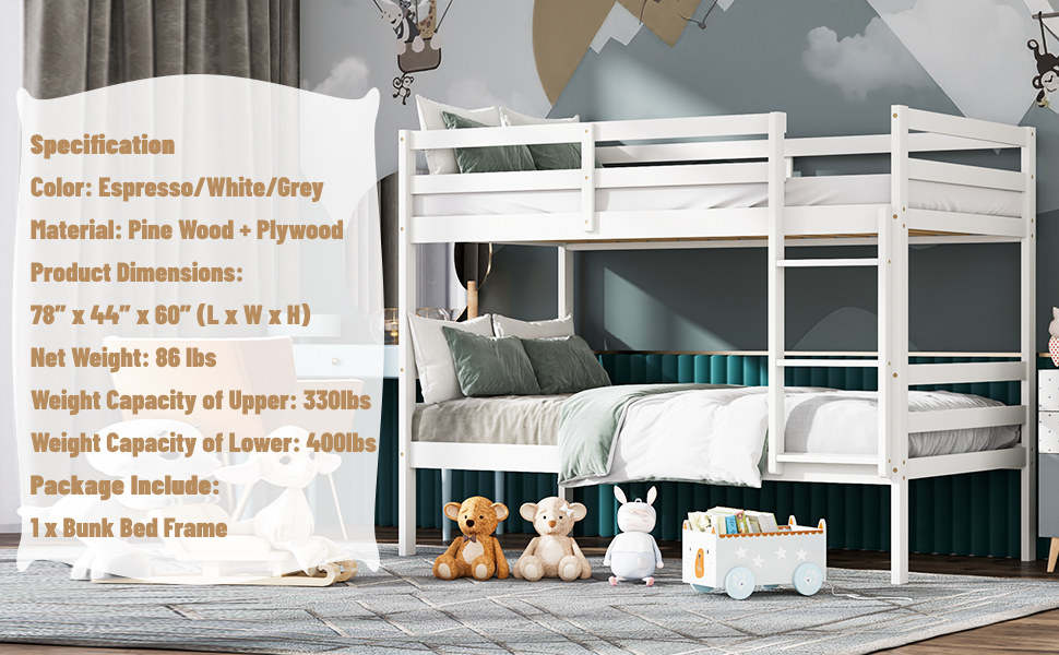 twin bunk bed