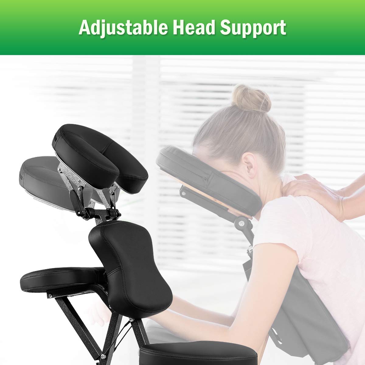 PU leather Portable Massage Chair with Carrying Bag