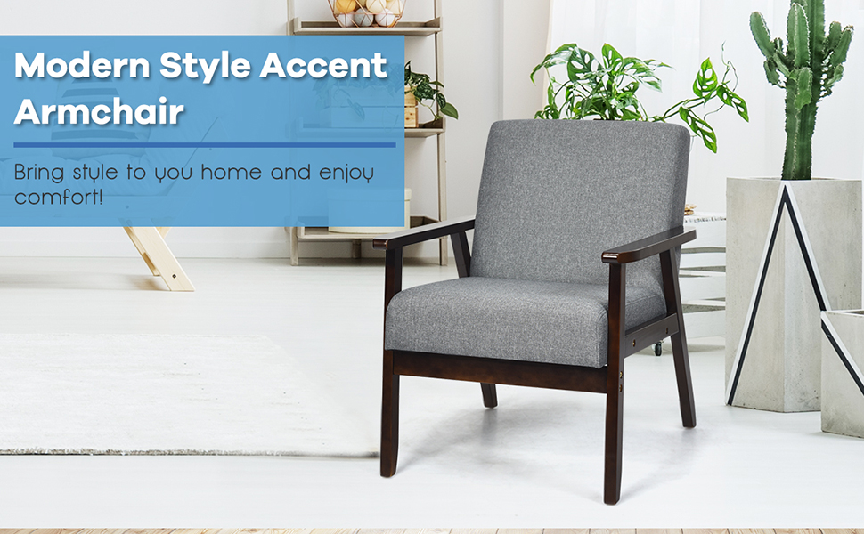mid century accent chair