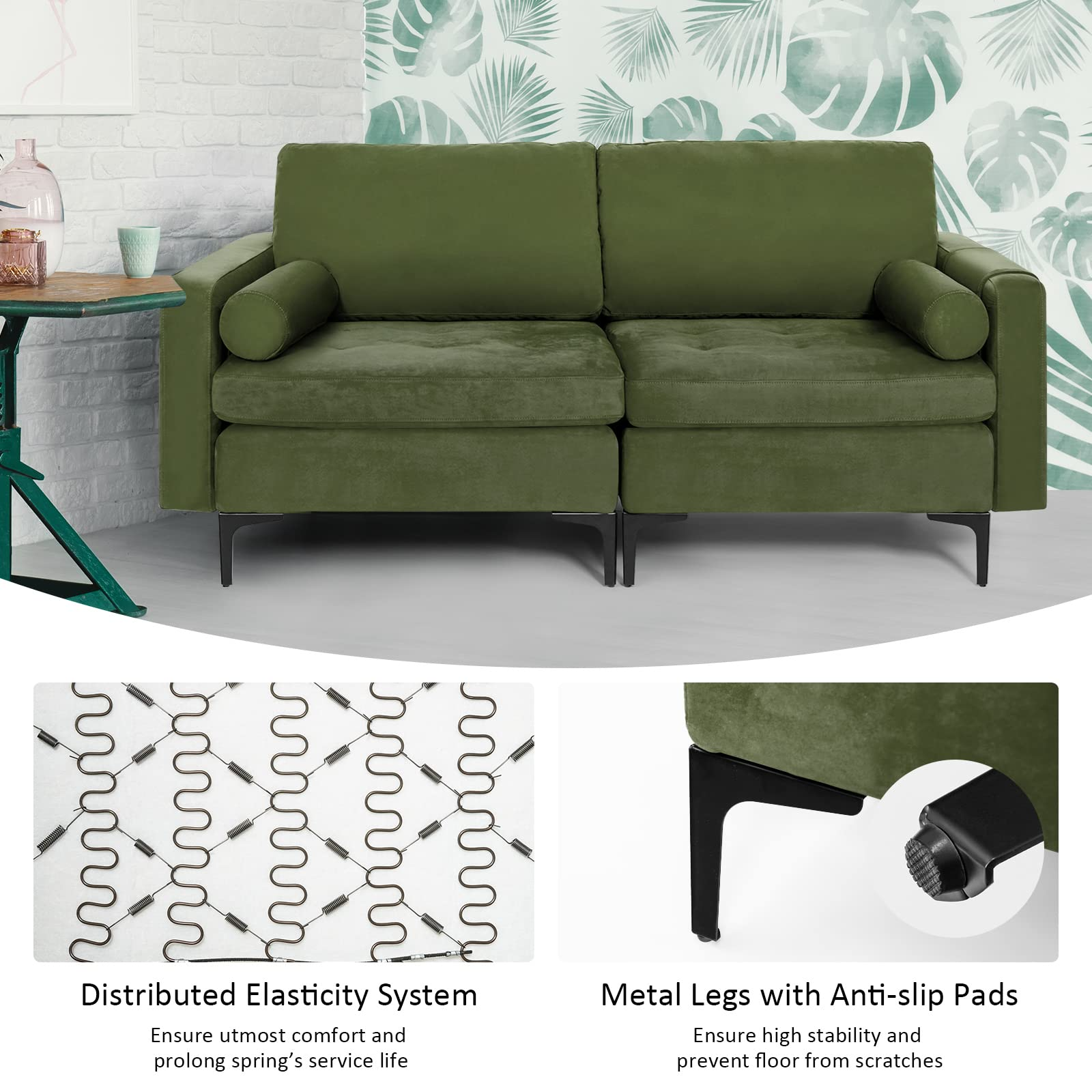 Heavy Duty Sleeper Sofa Couch for Living Room