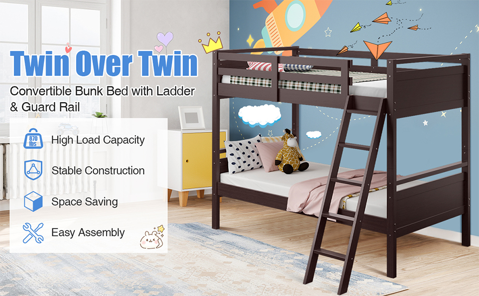 Twin Over Twin Bunk Bed