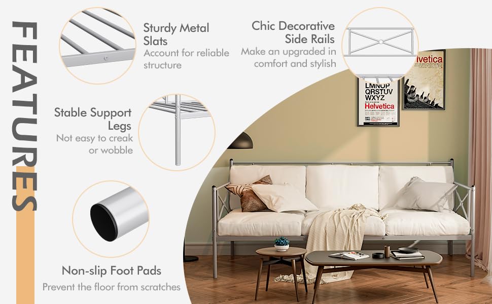 metal daybed