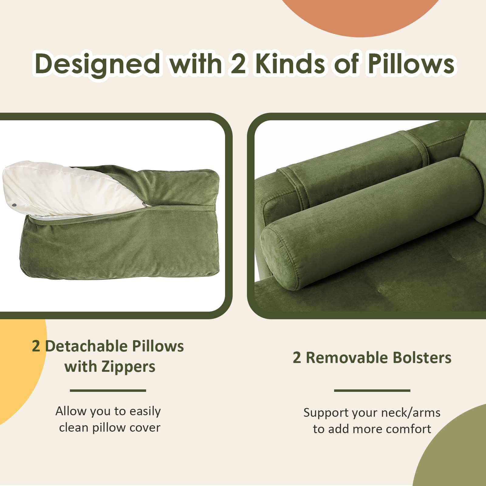 Heavy Duty Sleeper Sofa Couch for Living Room
