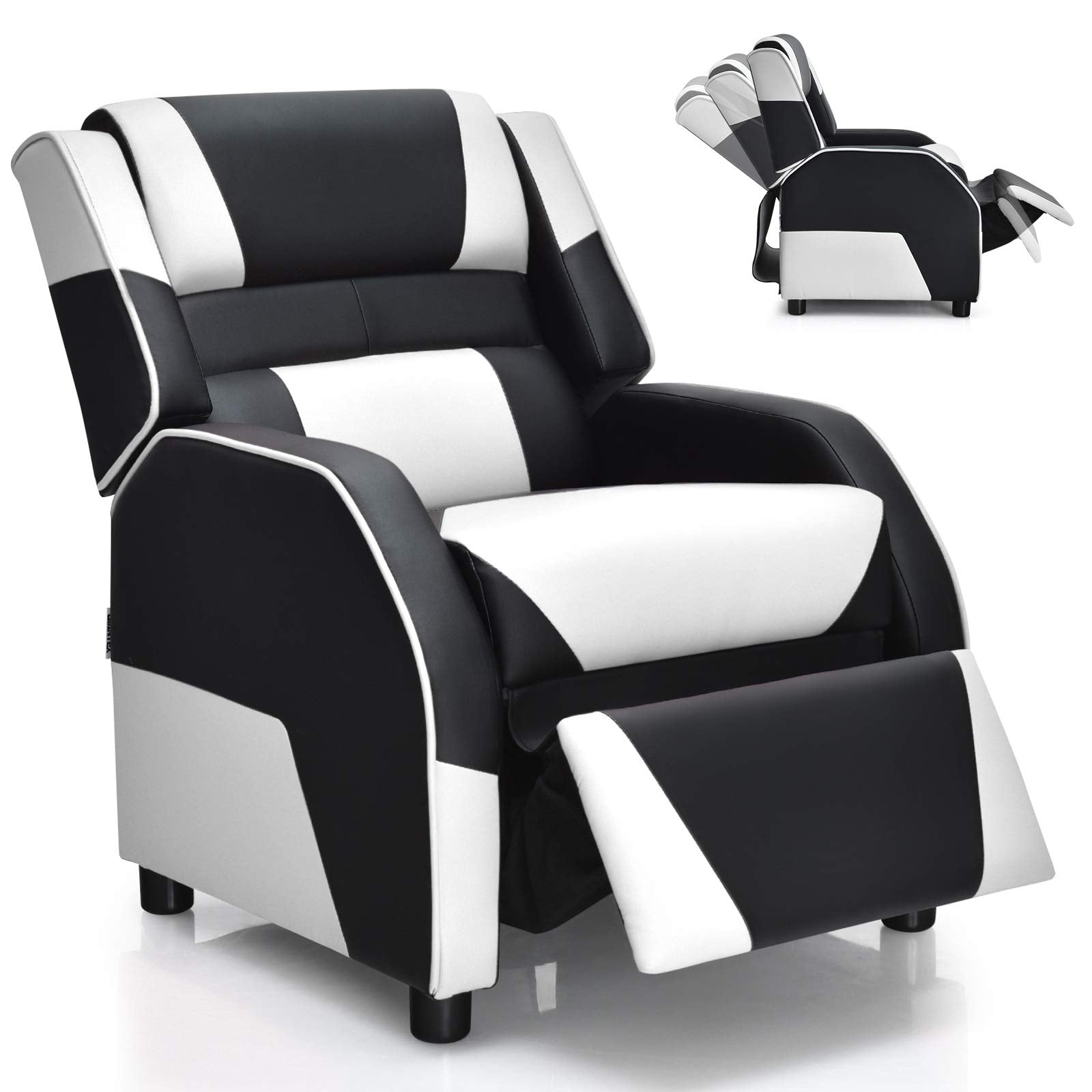 Adjustable Kids Gaming Recliner Chair with Footrest, Headrest & Lumbar Support