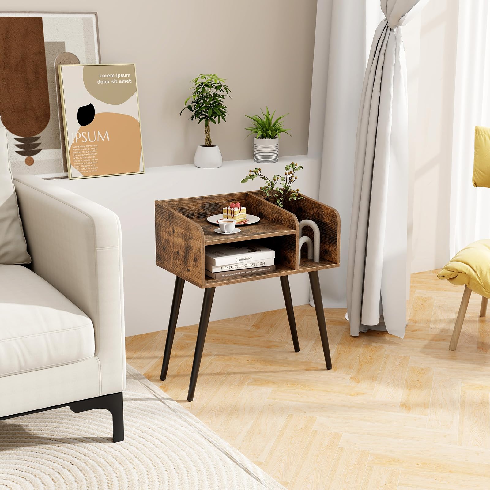 Nightstand with Open Shelves（1/2）