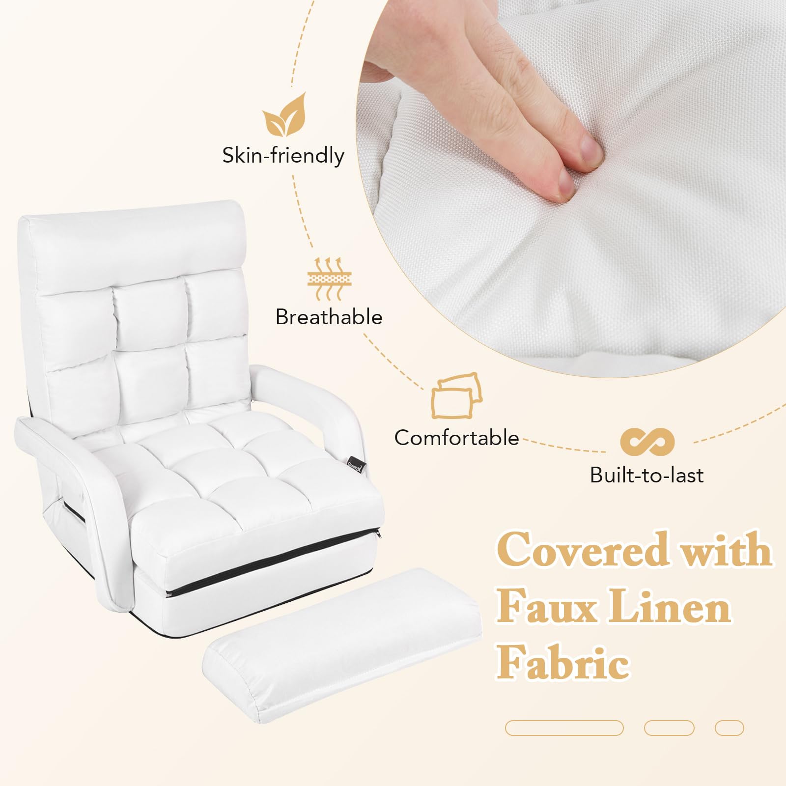 Foldable Floor Lazy Sofa Chair