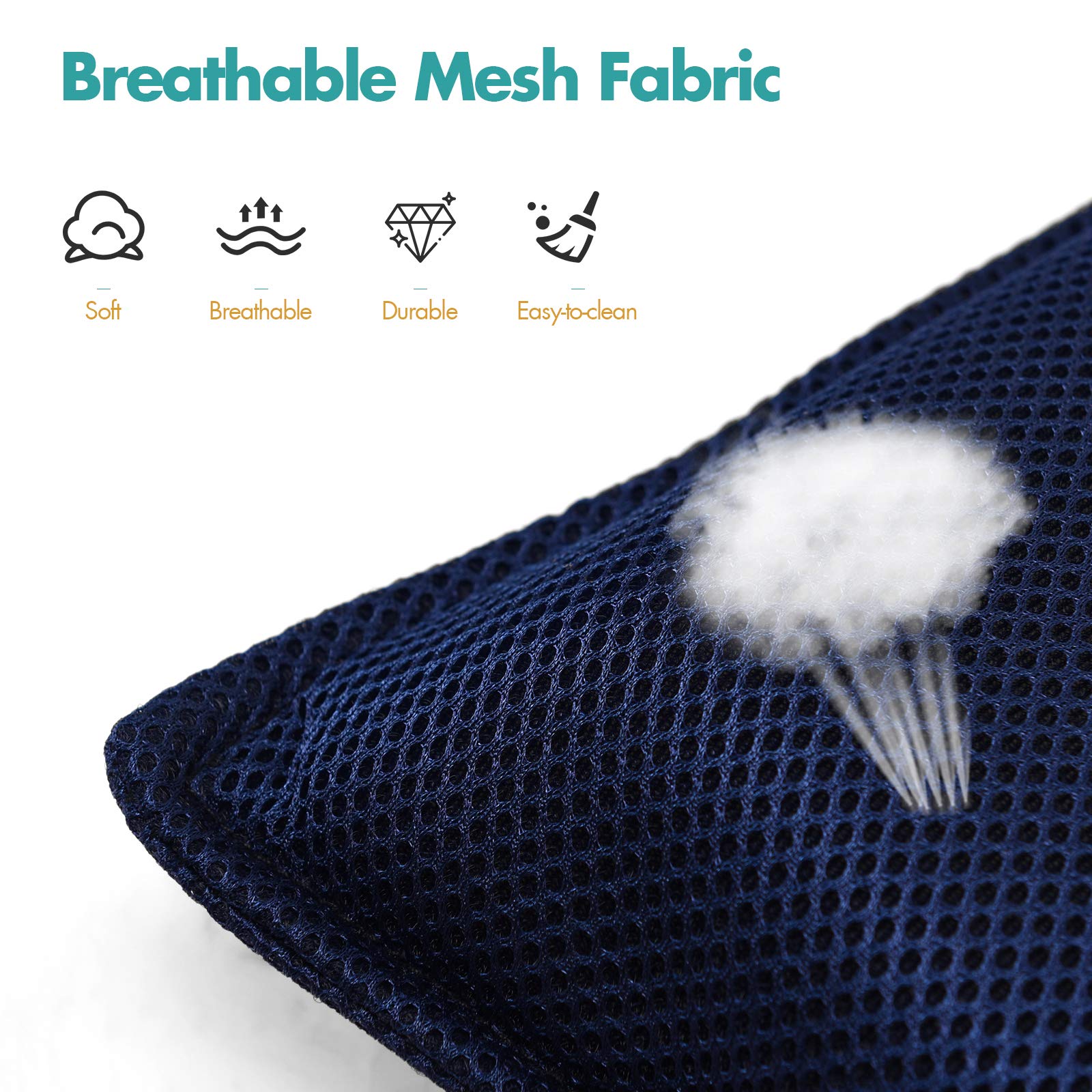 Adjustable Mesh Floor Sofa Chair, 6-Position Multi-Angle Padded Floor Chair for Gaming Reading Meditation