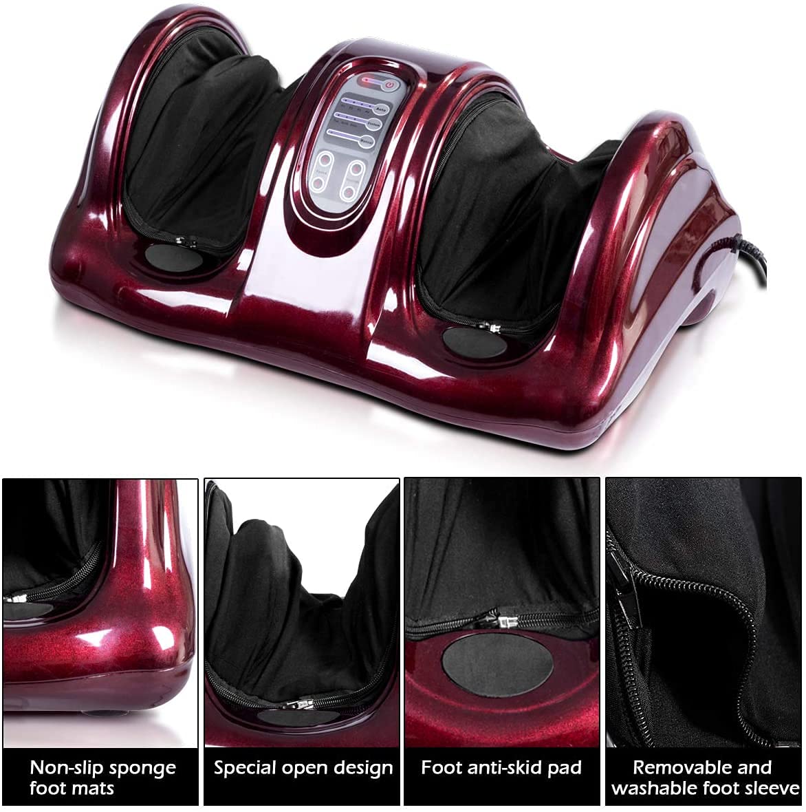 Electric Shiatsu Foot Massager with Remote and 4 Massage Modes