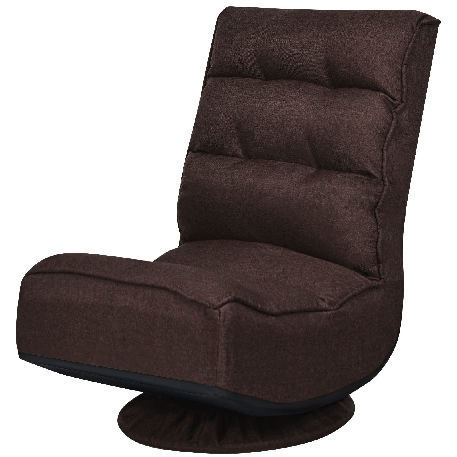 360 Degree Swivel Gaming Chair, 6 Position Adjustable Folding Floor Chair