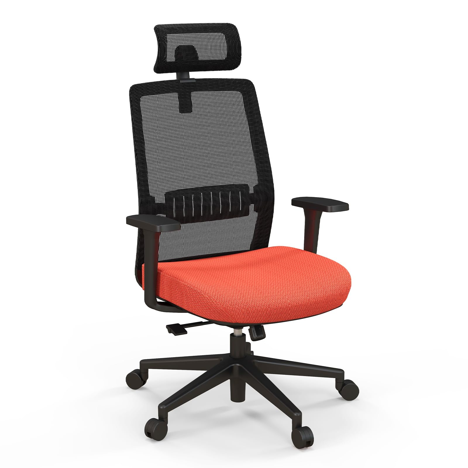 Ergonomic Mesh Office Chair with Adjustable Lumbar and 3D Headrest