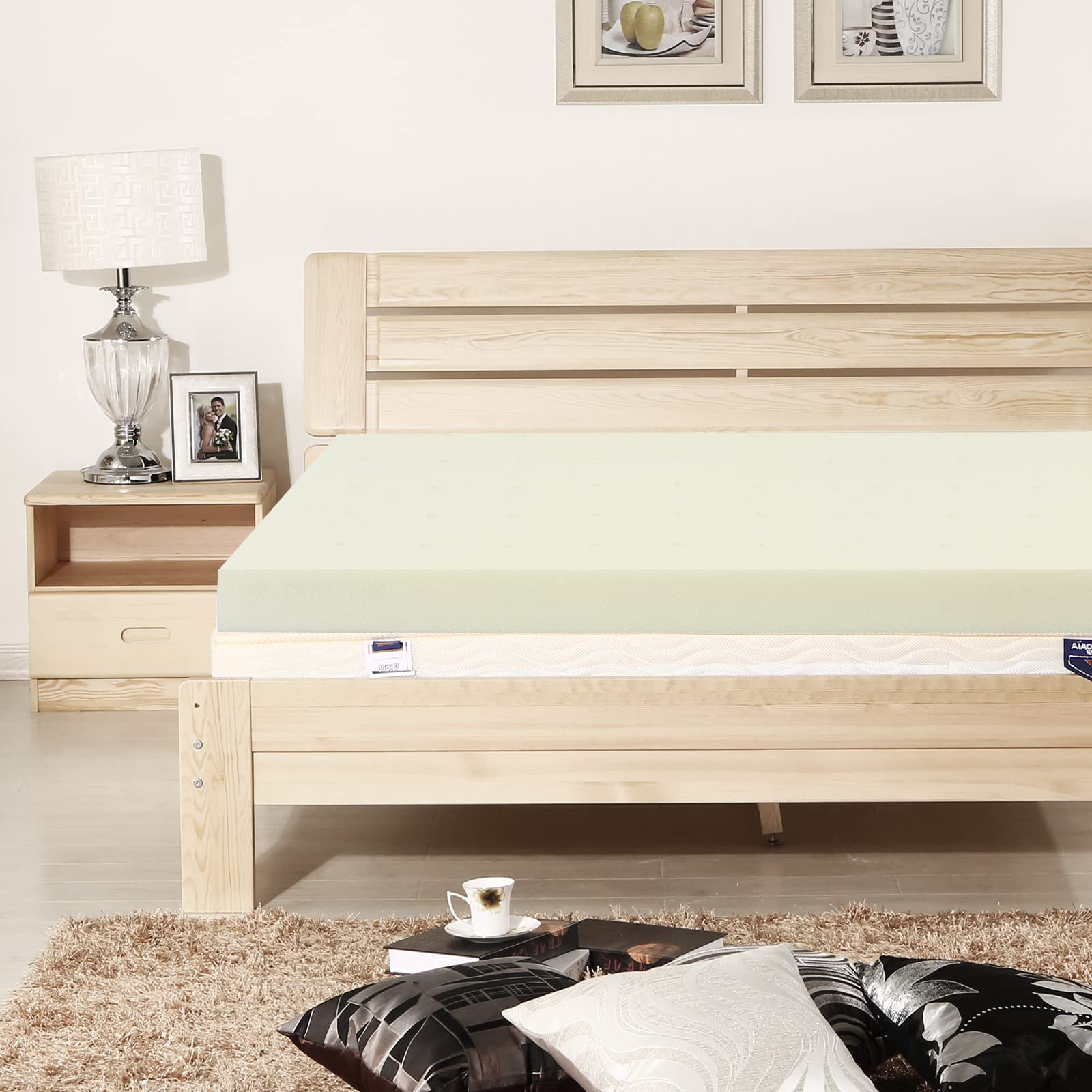 Mattress Topper, Ventilated Memory Foam Mattress Topper for Bed, 3 Inch