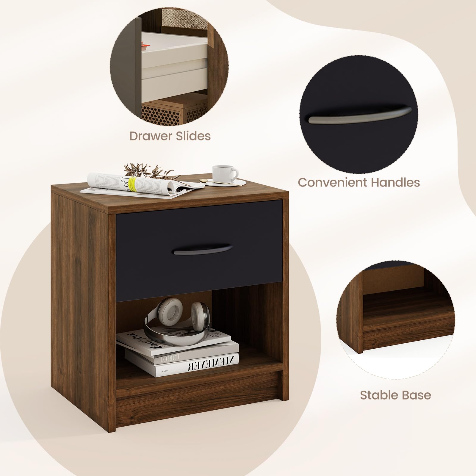 Nightstand with Drawer（1/2）