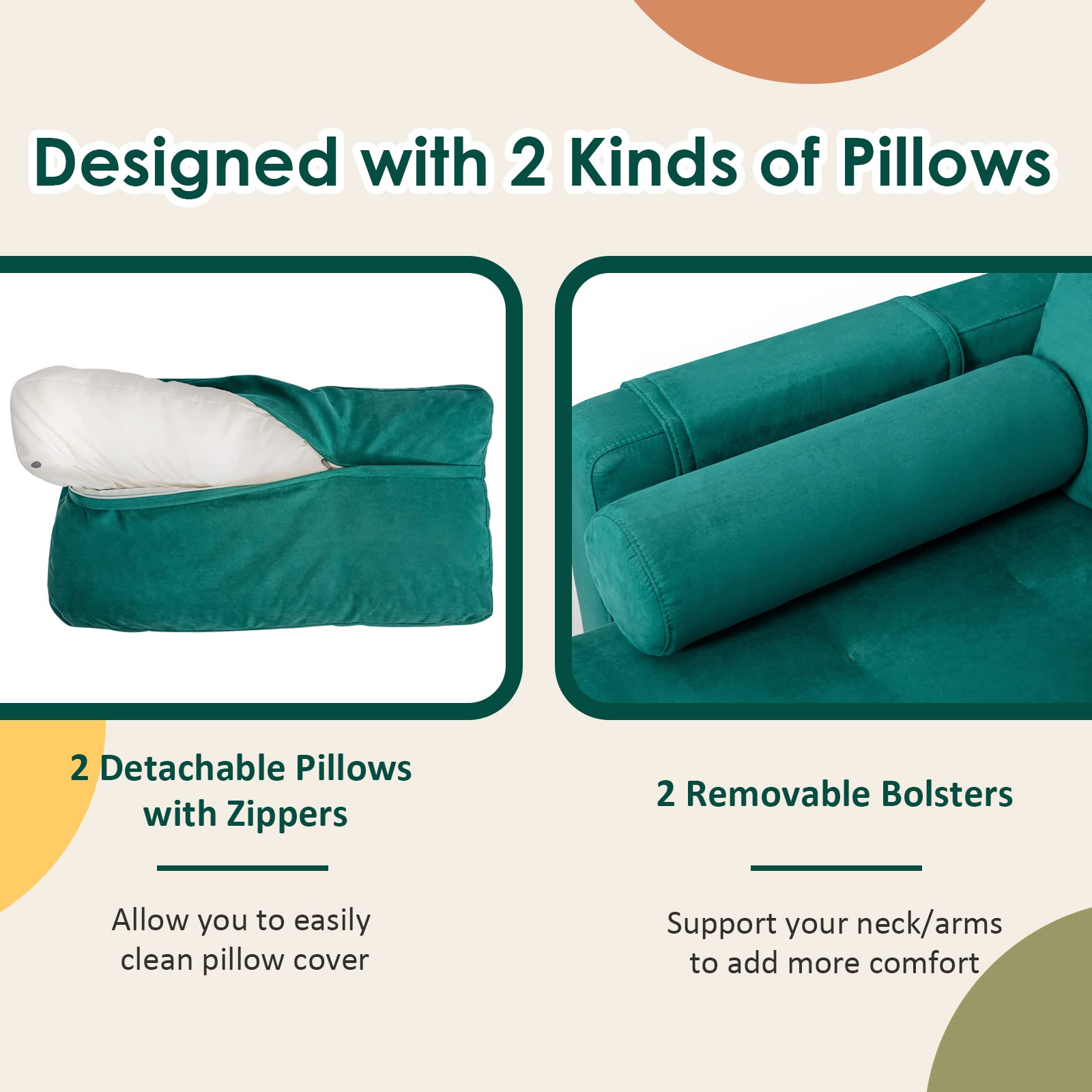 Heavy Duty Sleeper Sofa Couch for Living Room