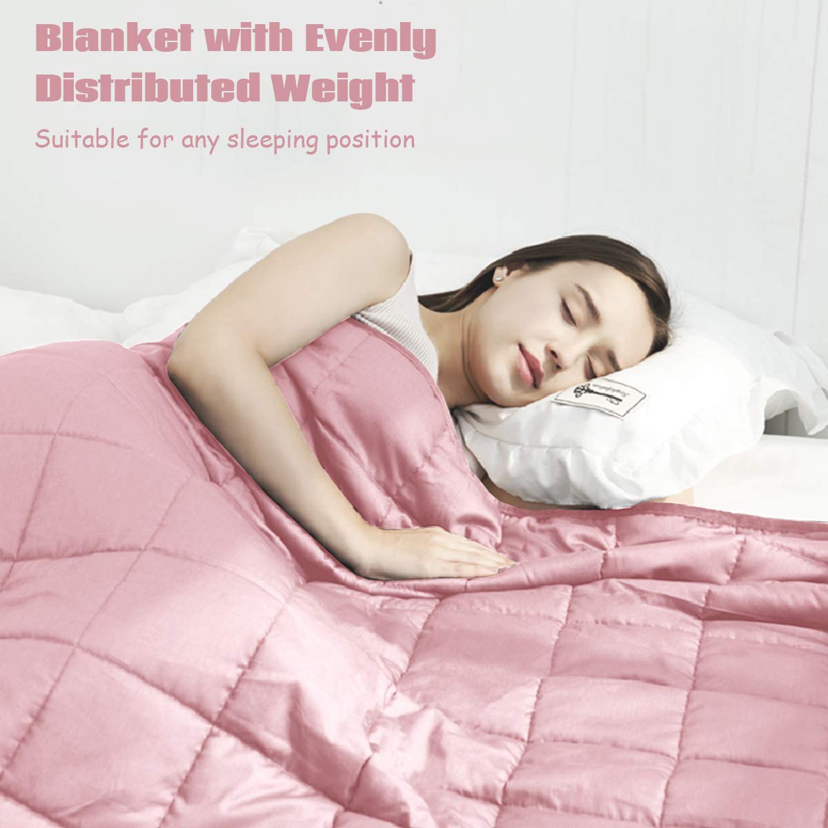 Cooling Weighted Blanket for Kids/Adults, Premium Heavy Blankets for Quality Sleep