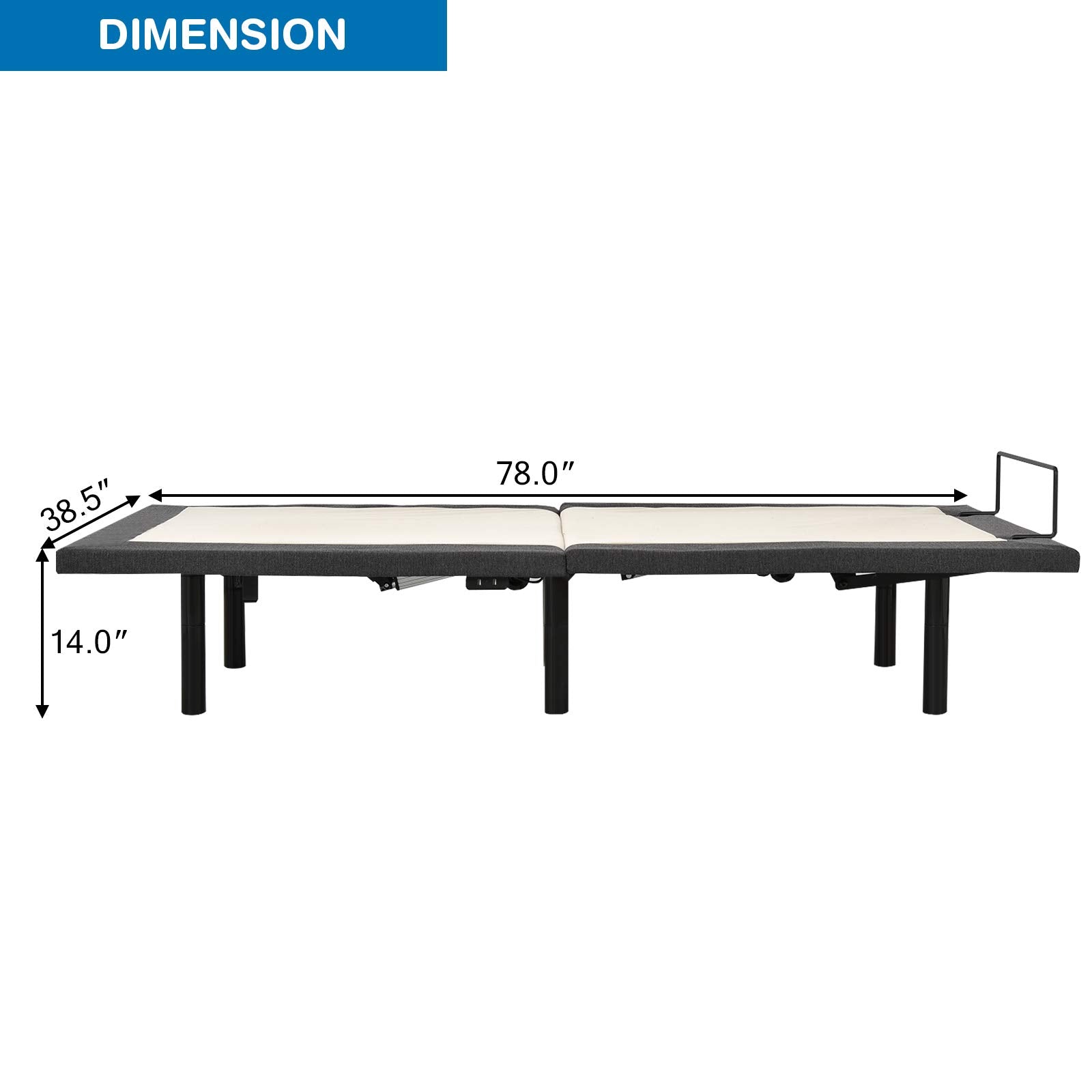 Adjustable Bed Base with Wireless Remote (Twin-XL) / (Queen)