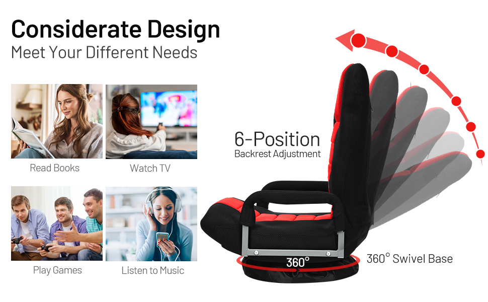 360 Degree Swivel Gaming Chair